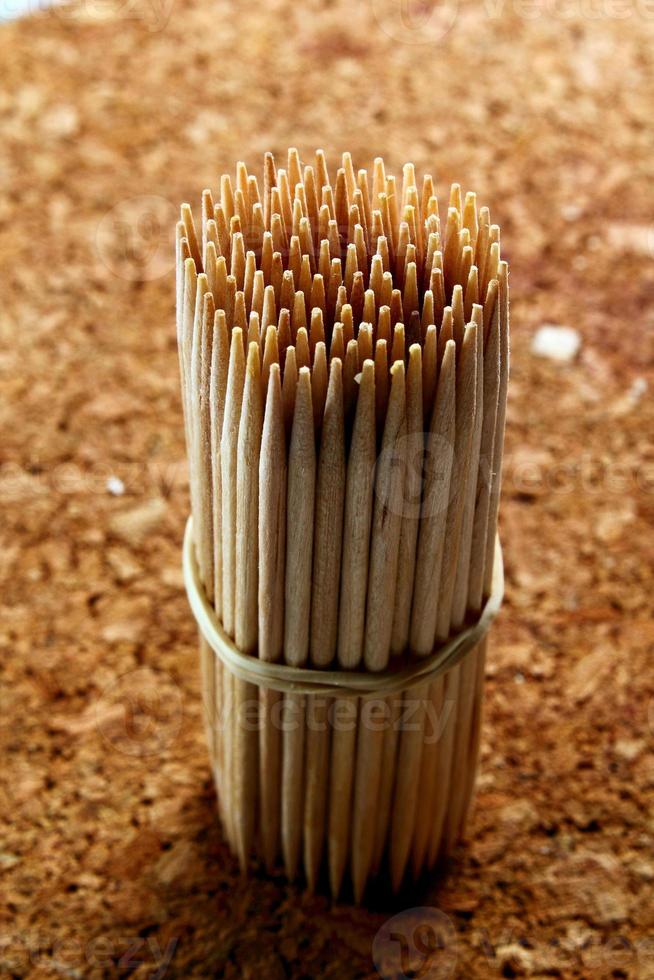 Wooden toothpick background photo