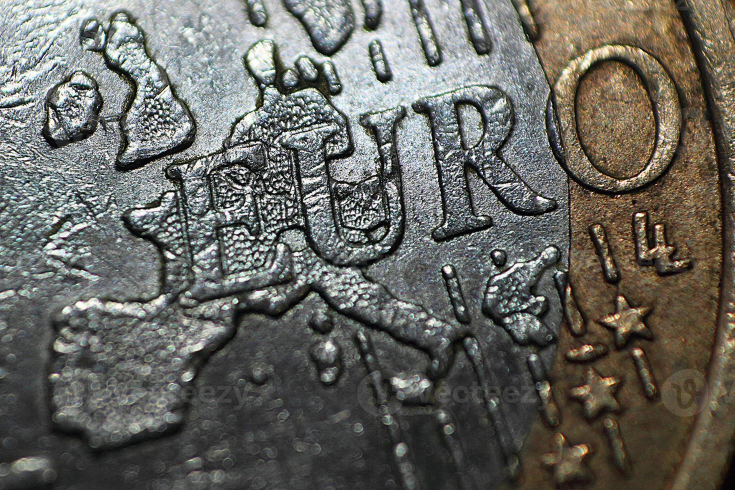 Extreme macro euro photo