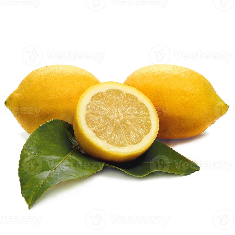 Lemons and white photo