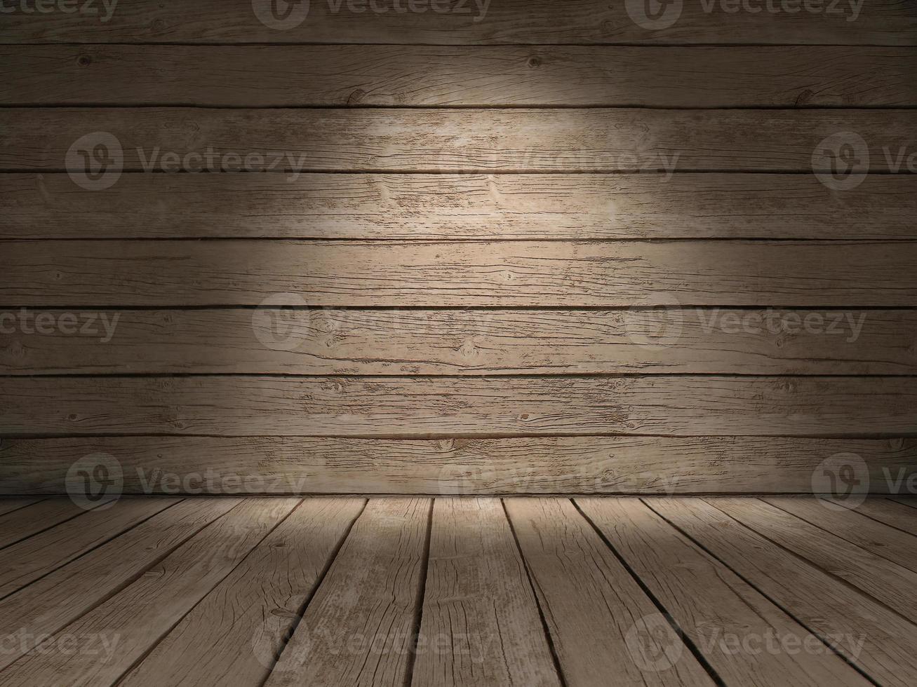 Wood wall and floor photo