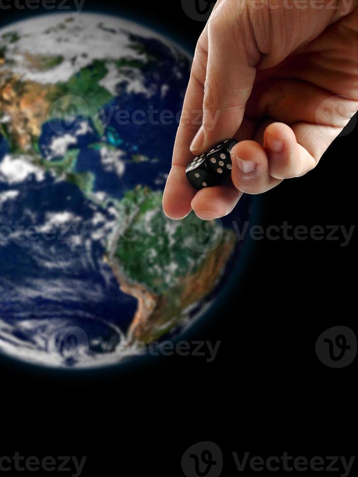 Dice and the earth photo