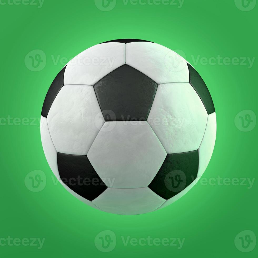 Football on green background photo