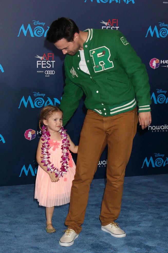 LOS ANGELES, NOV 14 - Syliva Dalton, Brett Dalton at the Moana  at TCL Chinese Theater IMAX on November 14, 2016 in Los Angeles, CA photo