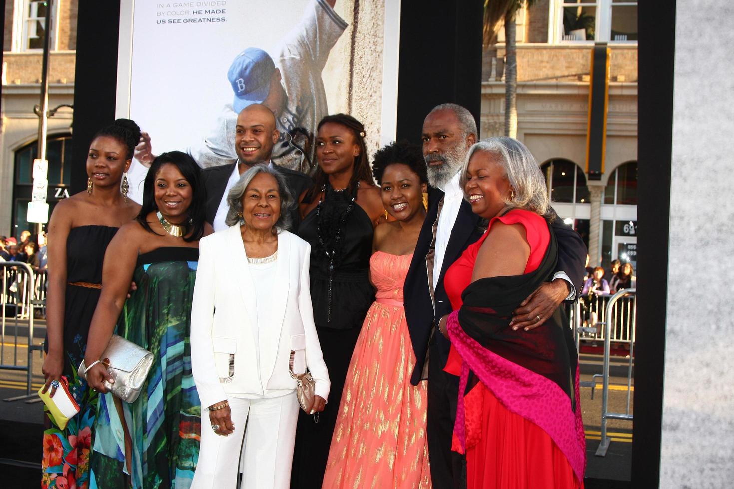 LOS ANGELES, APR 9 - Rachel Robinson, and Family of Jackie Robinson arrives at the 42 Premiere at the Chinese Theater on April 9, 2013 in Los Angeles, CA photo