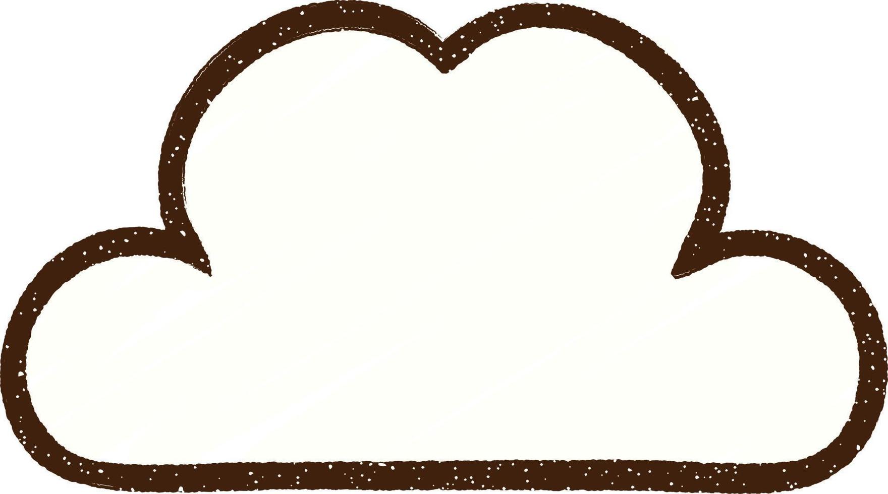 Cloud Chalk Drawing vector