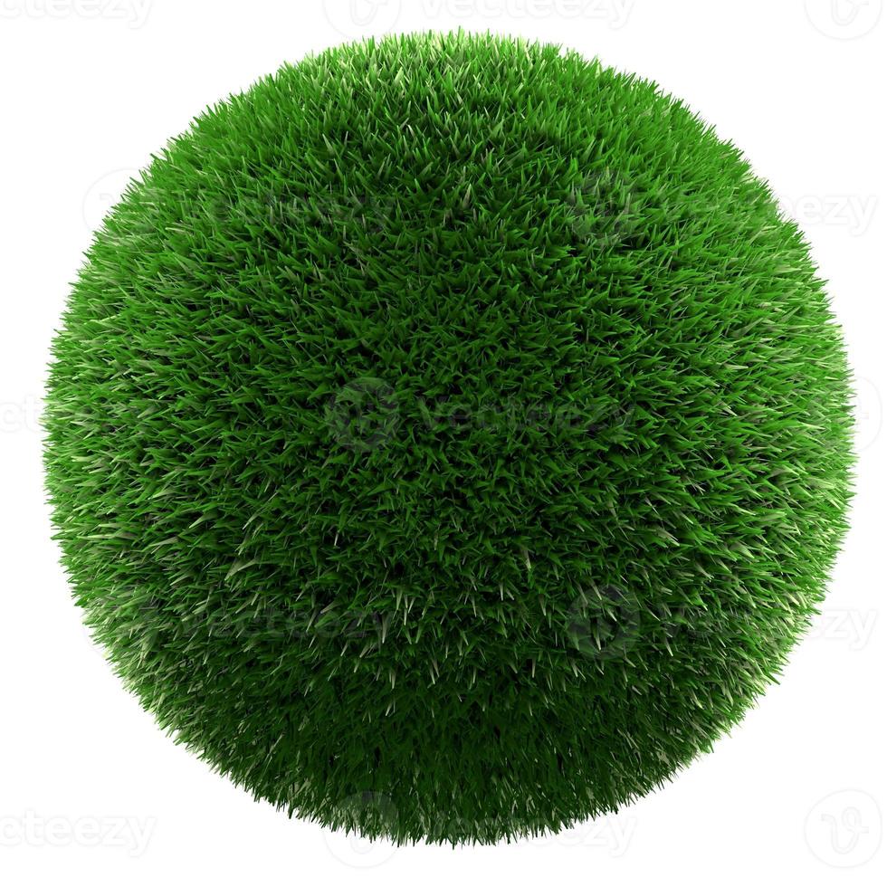 Planet of green grass photo