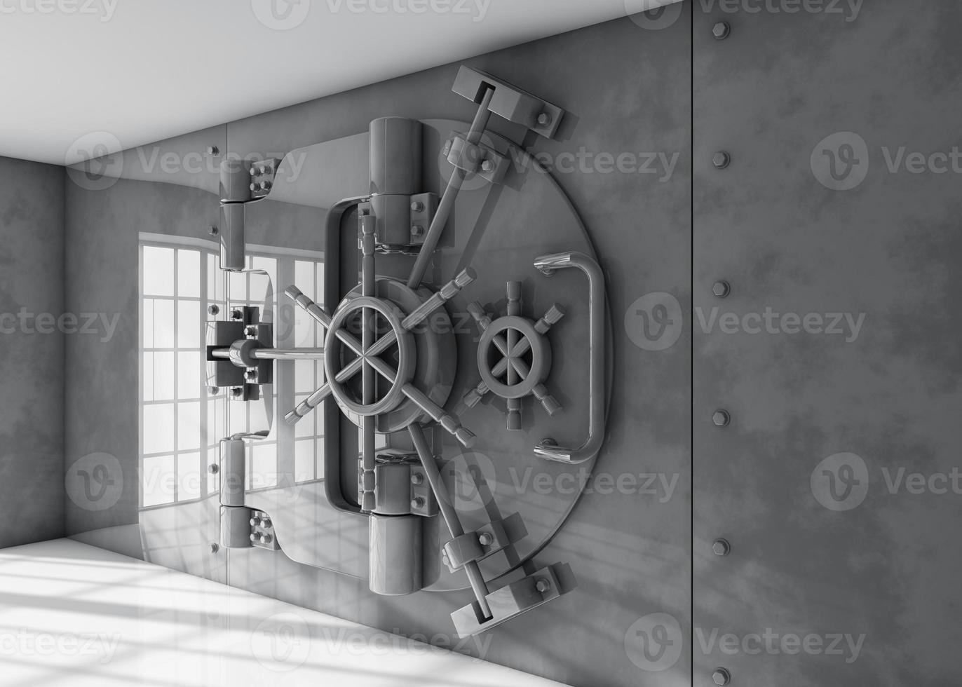 Vault with locked door photo