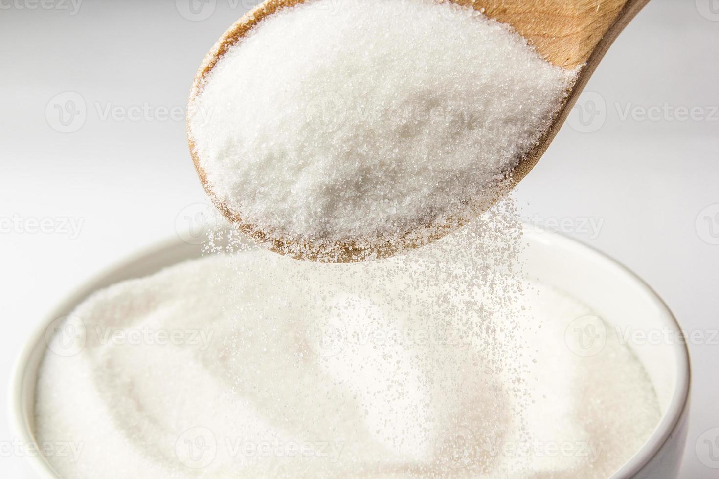 Bowl filled with sugar photo