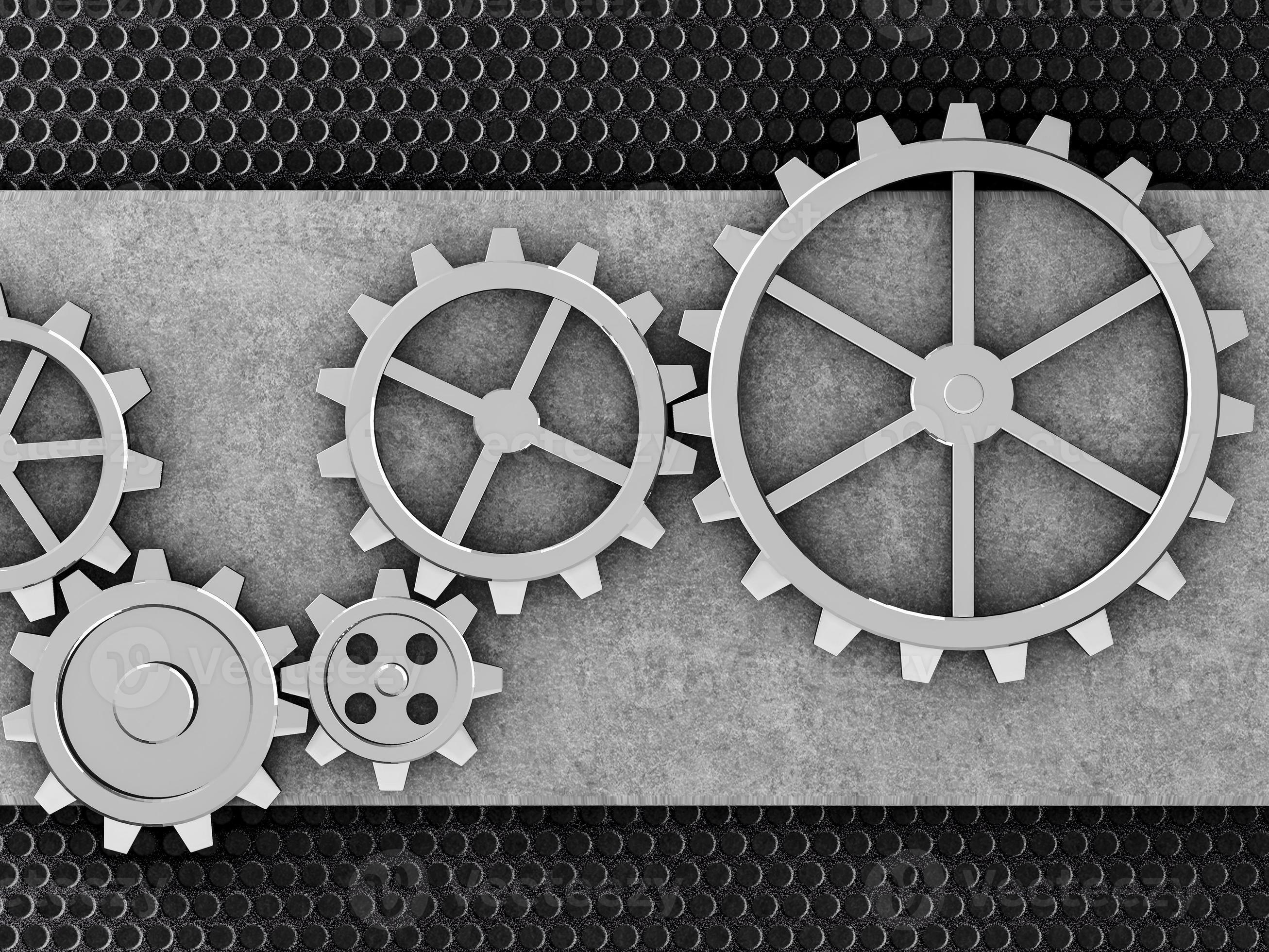 Metal gears background 9557934 Stock Photo at Vecteezy
