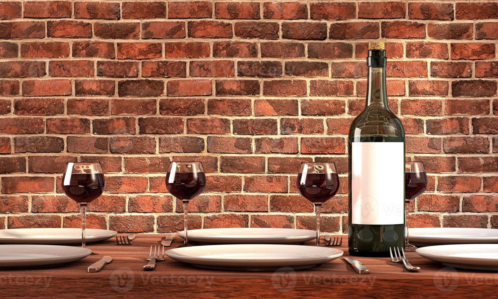 Wine has been served photo
