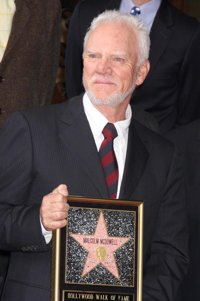 LOS ANGELES, MAR 16 - Malcolm McDowell at the Malcolm McDowell Walk of Fame Star Ceremony for The Muppets at the Hollywood Boulevard on March 16, 2012 in Los Angeles, CA photo