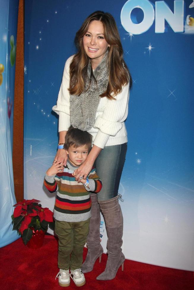 LOS ANGELES, DEC 11 -  Lindsay Price, Hudson Stone at the Disney on Ice Red Carpet Reception at the Staples Center on December 11, 2014 in Los Angeles, CA photo