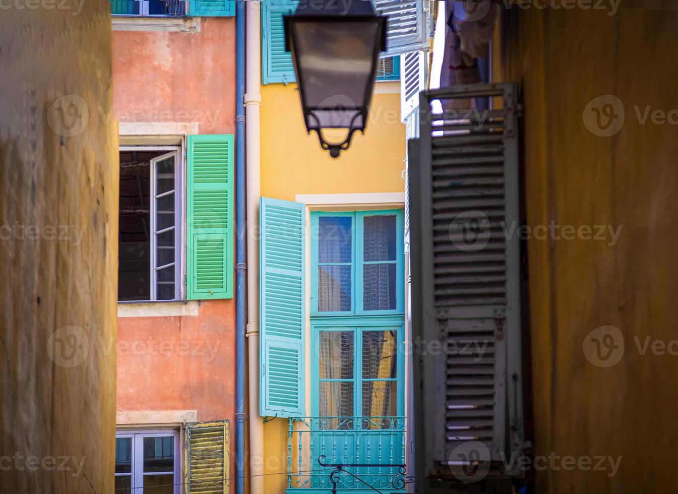 France, scenic streets of the old historic Nice city center photo