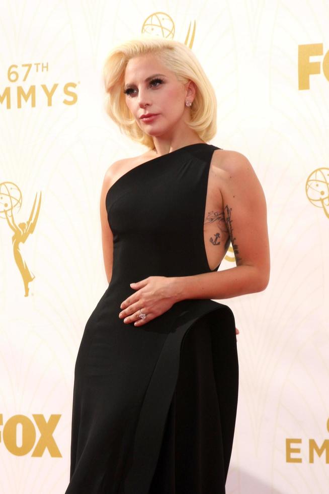o909LOS ANGELES, SEP 20 - Lady Gaga at the Primetime Emmy Awards Arrivals at the Microsoft Theater on September 20, 2015 in Los Angeles, CA photo