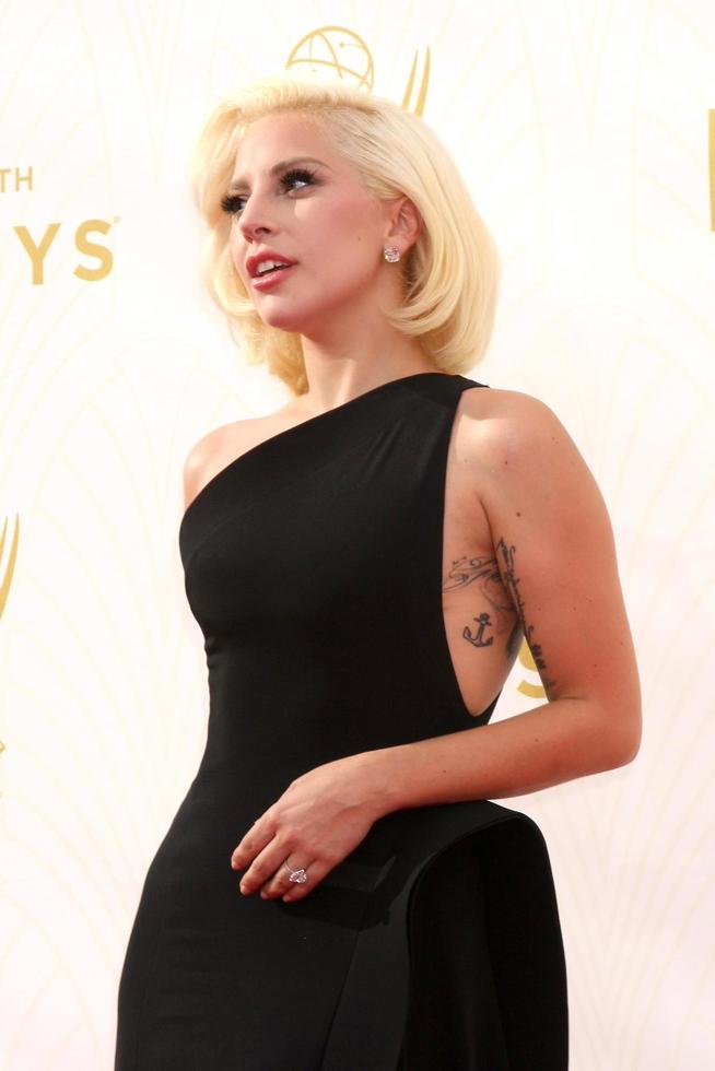 o909LOS ANGELES, SEP 20 - Lady Gaga at the Primetime Emmy Awards Arrivals at the Microsoft Theater on September 20, 2015 in Los Angeles, CA photo