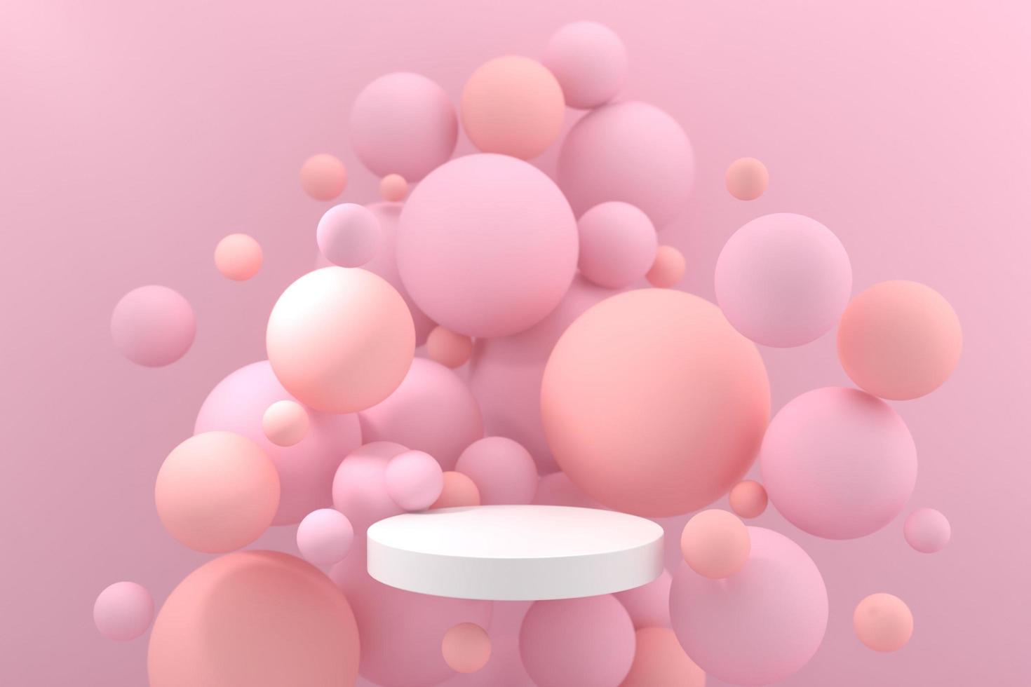 Abstract minimal design for cosmetic or product  podium 3d rende photo