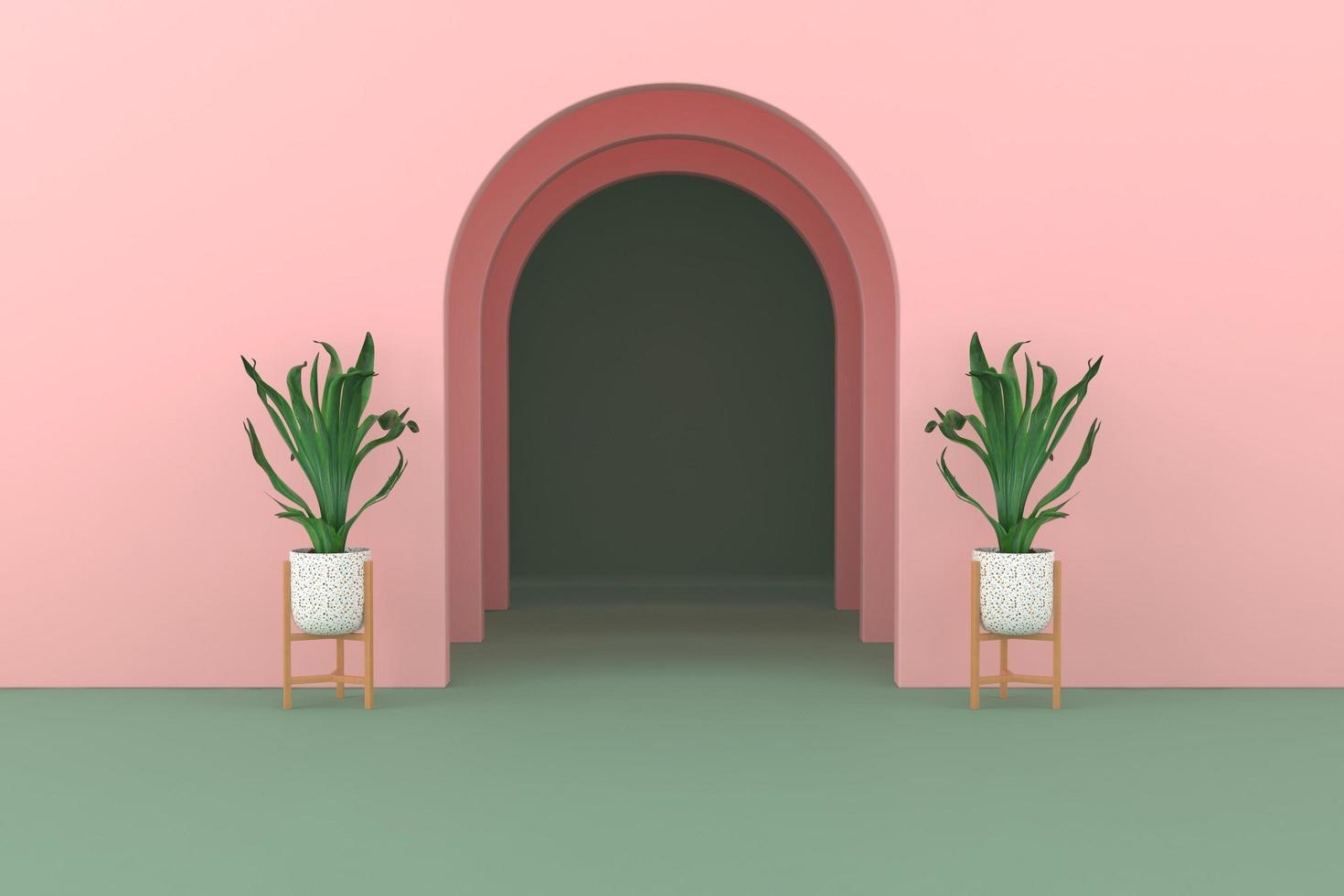 Abstract minimal scene, design for cosmetic or product display podium 3d render. photo