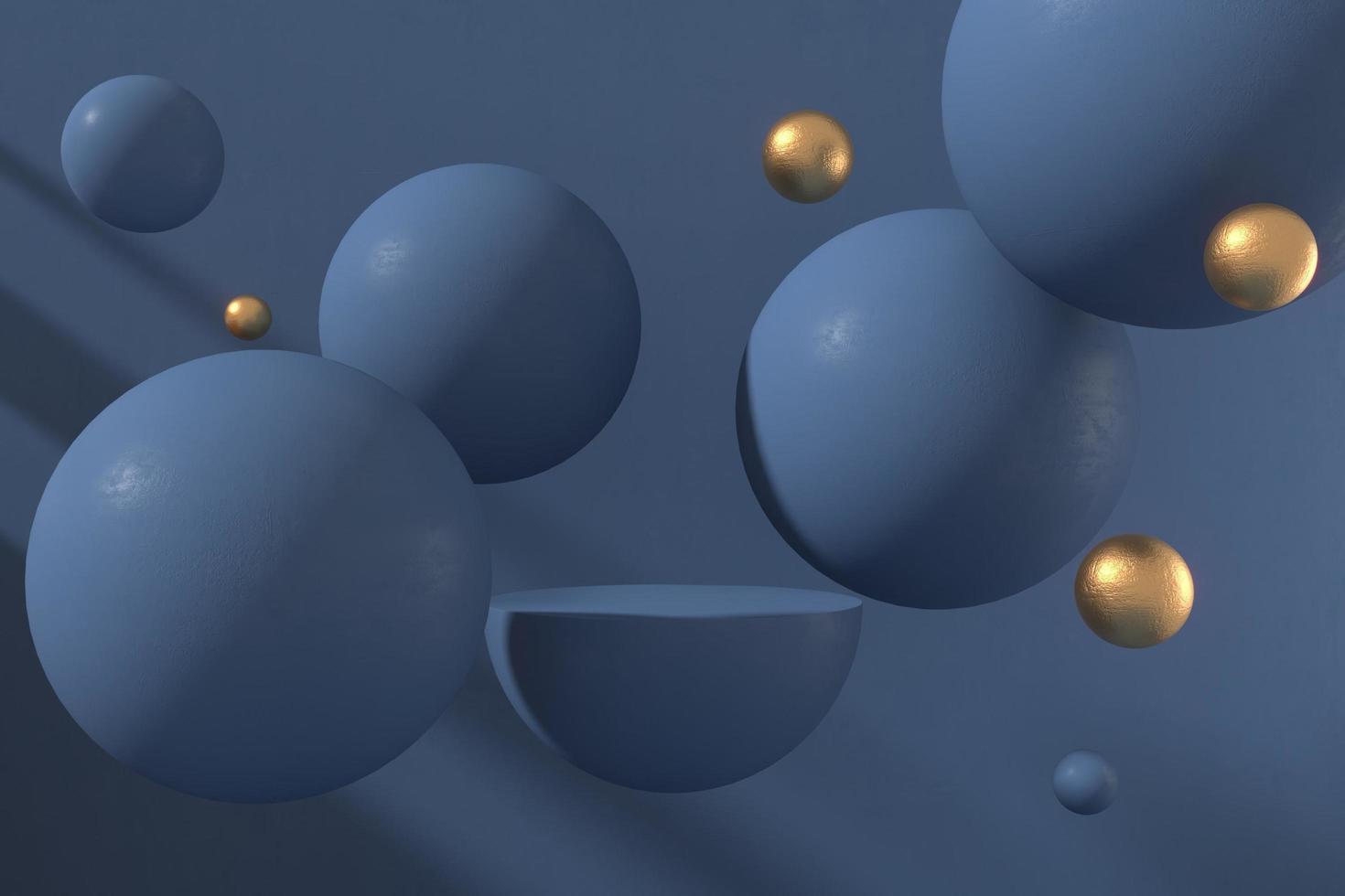 Abstract minimal design for cosmetic or product  podium 3d rende photo
