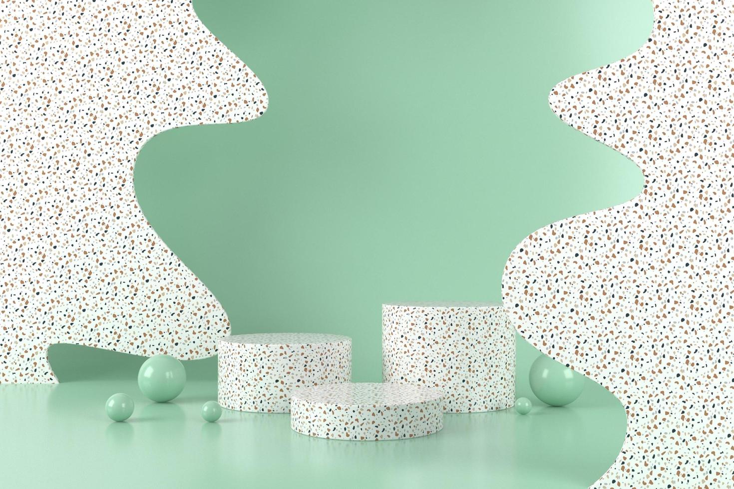 Abstract minimal design for cosmetic or product  podium 3d rende photo