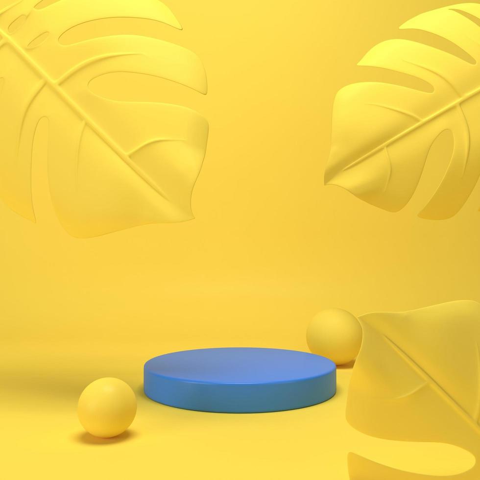 Abstract minimal scene, design for cosmetic or product display podium 3d render. photo