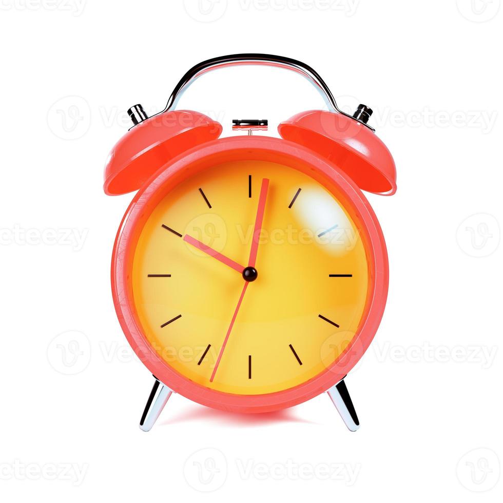 Alarm Clock isolated on white backround photo