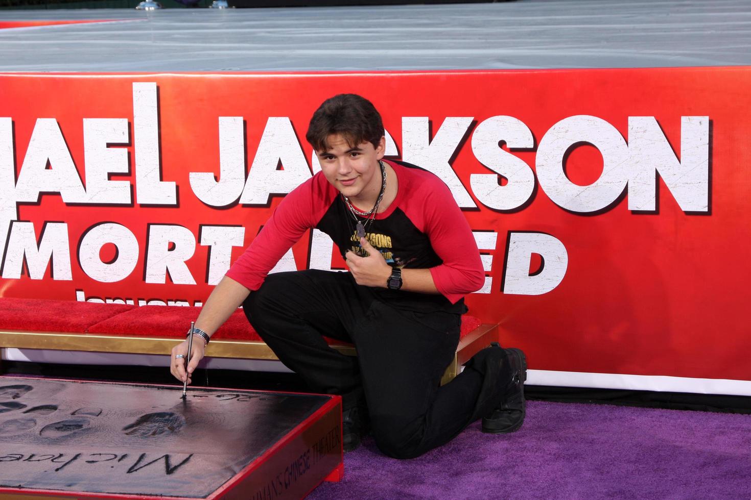 LOS ANGELES, JAN 26 - Prince Jackson at the Michael Jackson Immortalized Handprint and Footprint Ceremony at Graumans Chinese Theater on January 26, 2012 in Los Angeles, CA photo