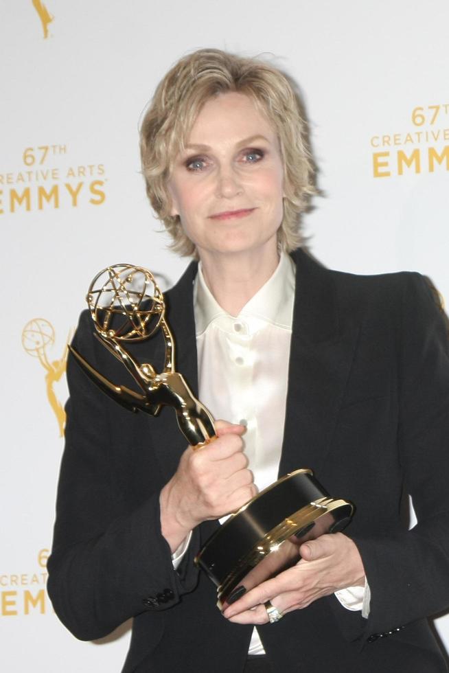 vLOS ANGELES, SEP 12 - Jane Lynch at the Primetime Creative Emmy Awards Press Room at the Microsoft Theater on September 12, 2015 in Los Angeles, CA photo