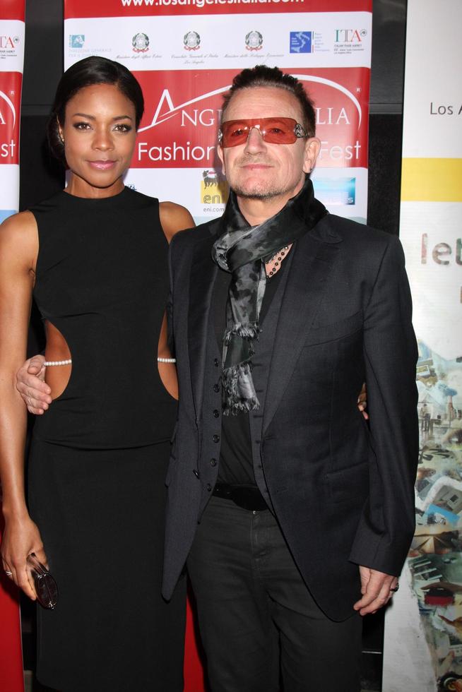 LOS ANGELES, FEB 23 - Naomie Harris, Bono at the LA Italia Opening Night at TCL Chinese 6 Theaters on February 23, 2014 in Los Angeles, CA photo