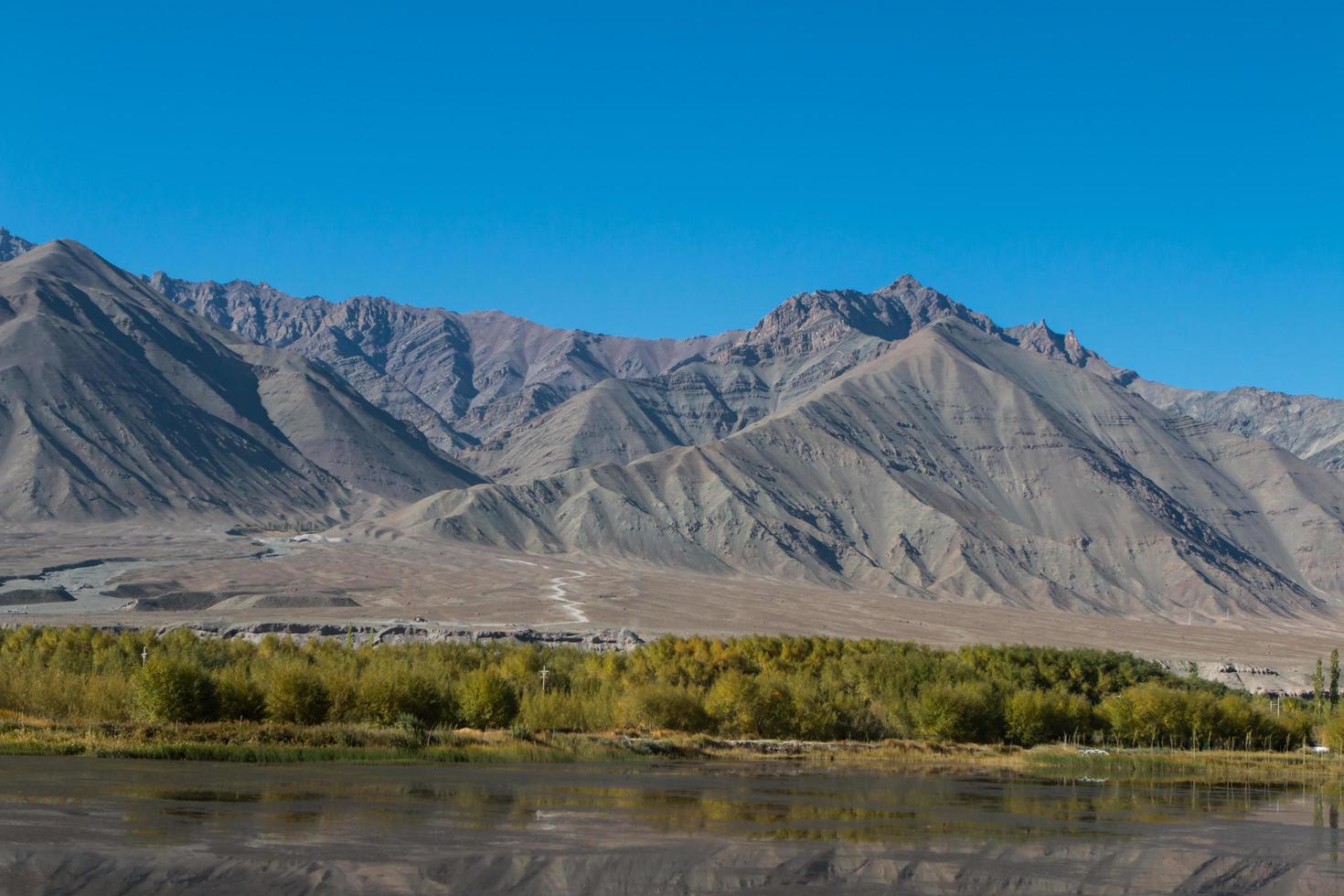 Mountain range, Leh, Ladakh, India photo