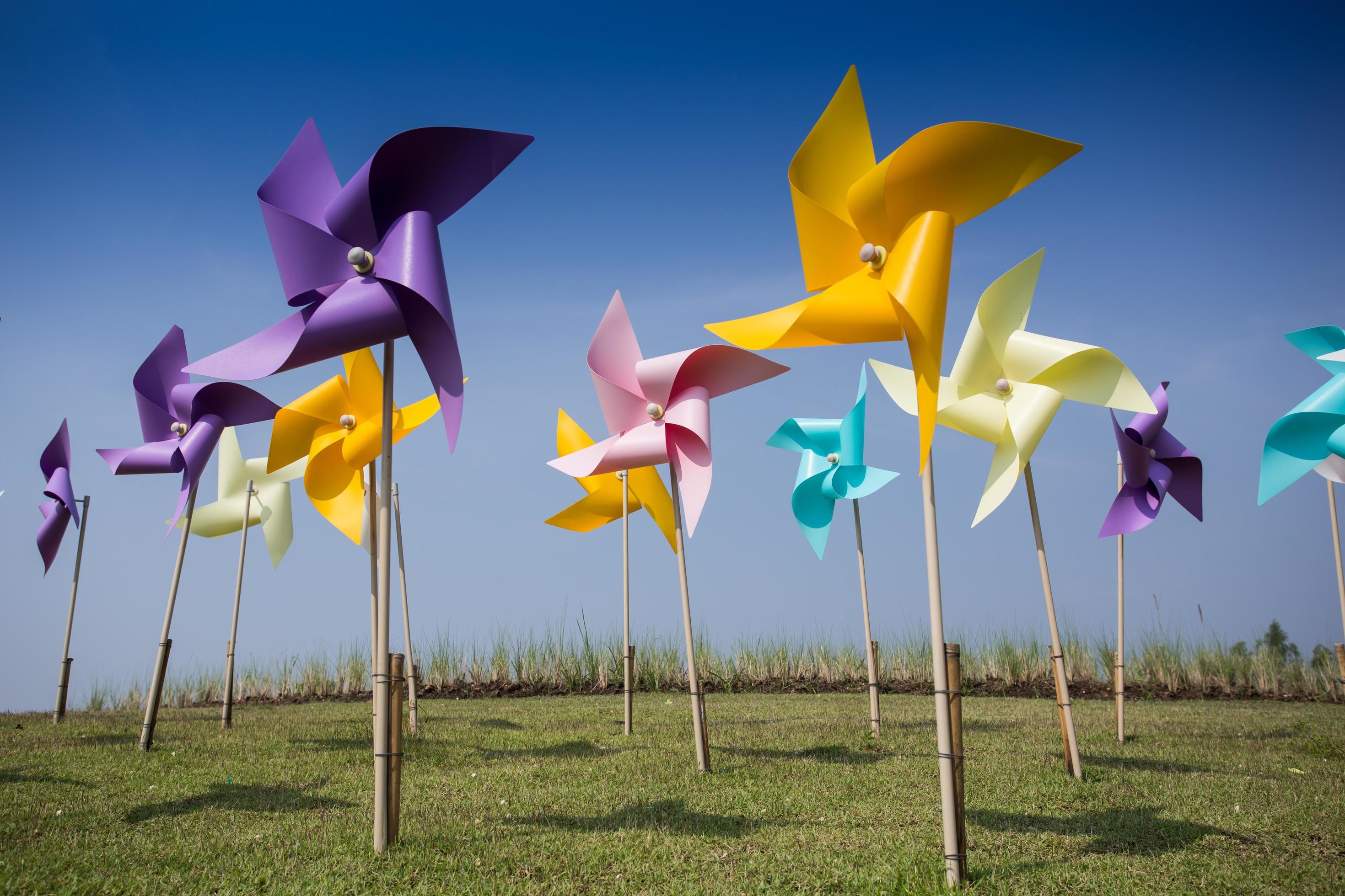 Toy windmill concept 9564032 Stock Photo at Vecteezy