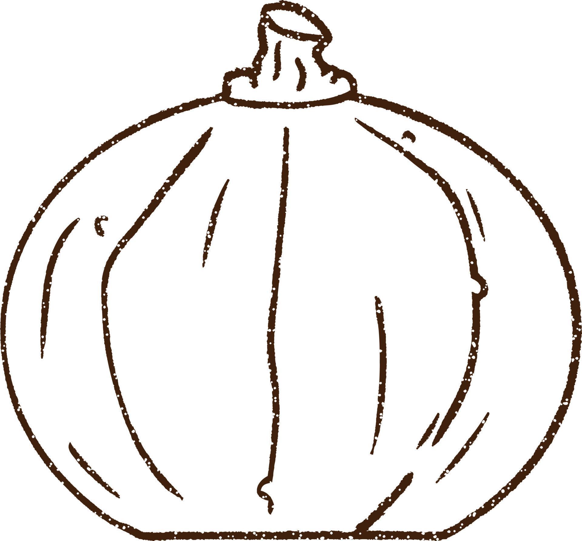 Pumpkin Charcoal Drawing 9564244 Vector Art at Vecteezy