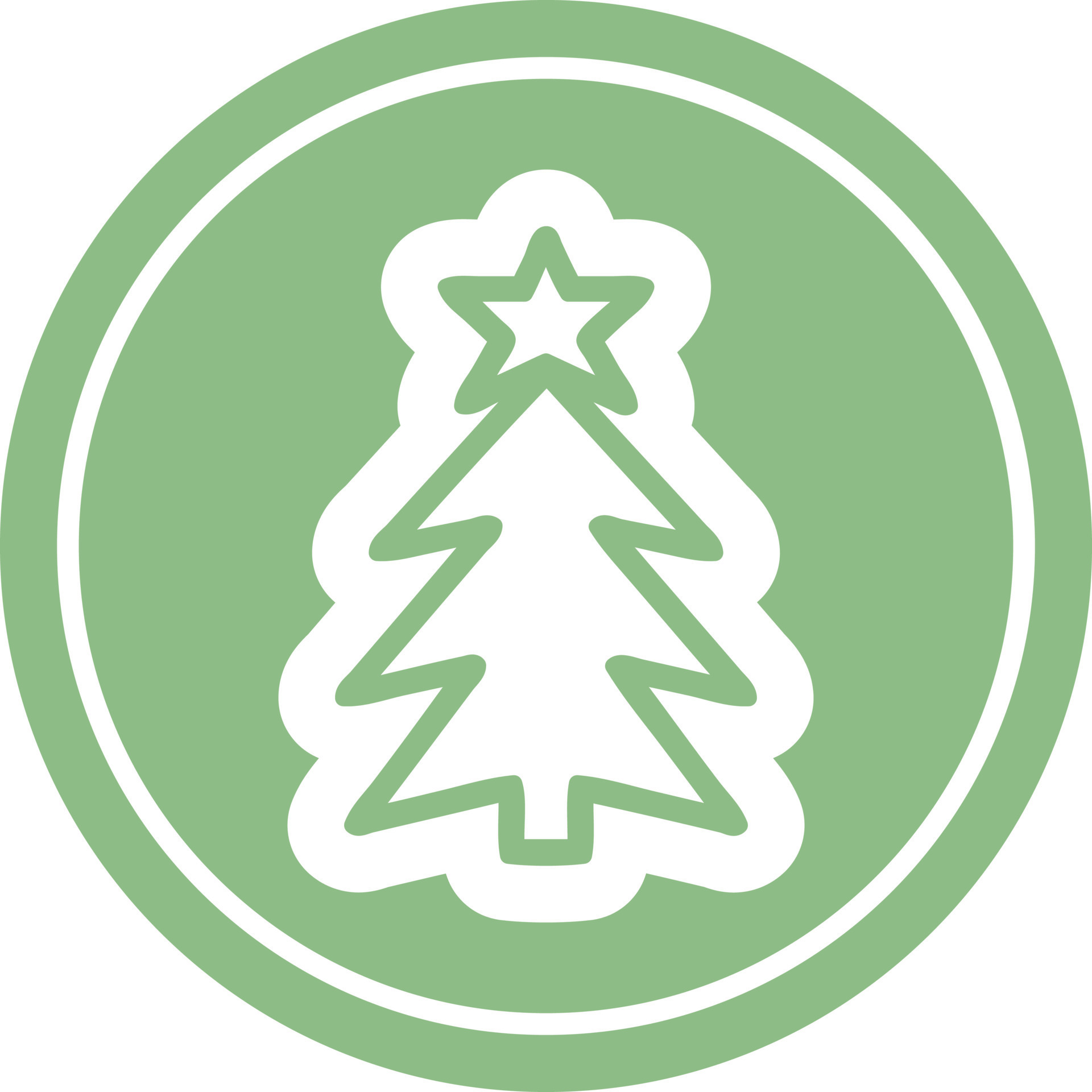 christmas tree circular icon 9564530 Vector Art at Vecteezy