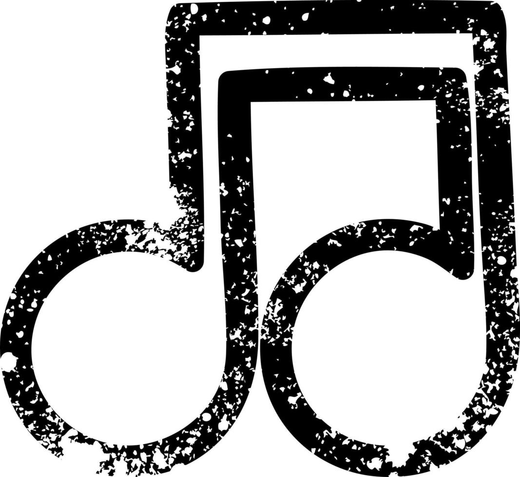 musical note icon vector