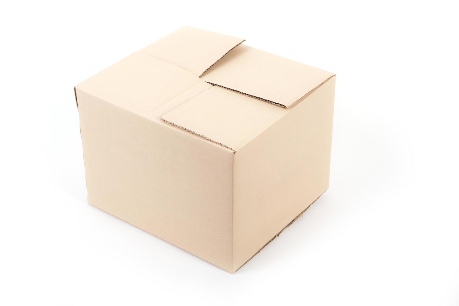 Cardboard box. Front View photo