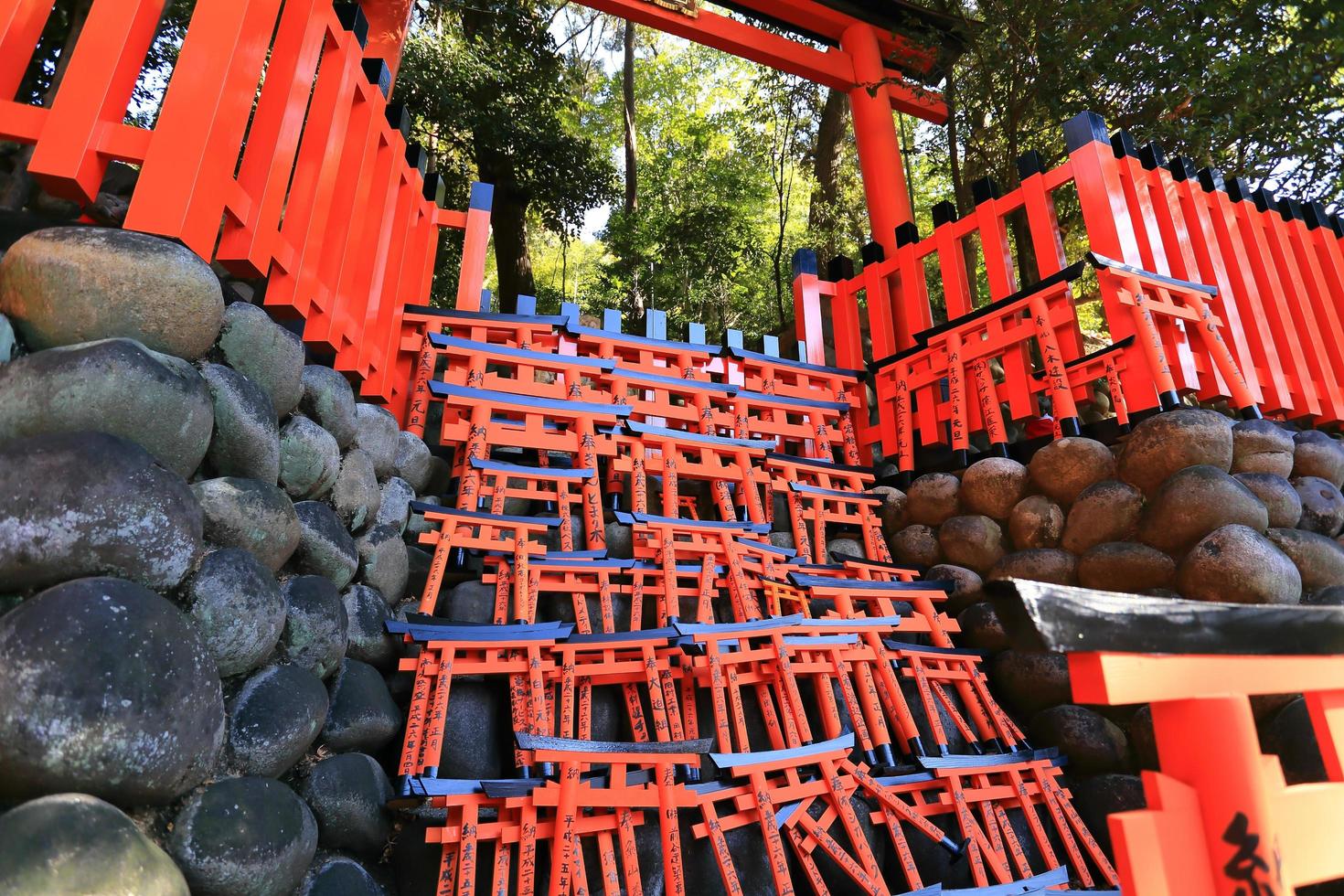 Miniature Torii, Fushimi Inari Temple, Kyoto, Japan photo