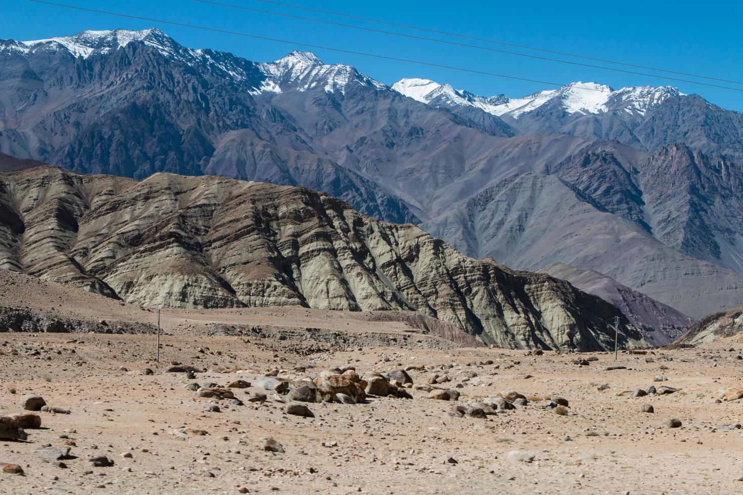 Mountain range, Leh, Ladakh, India photo