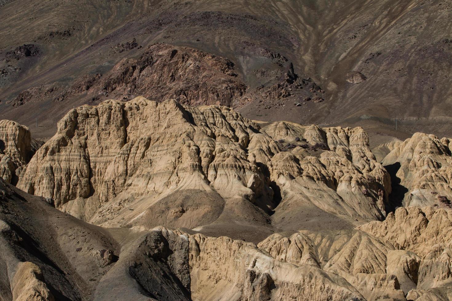 Moonland Landscape in Lamayuru at Leh Ladakh, India photo