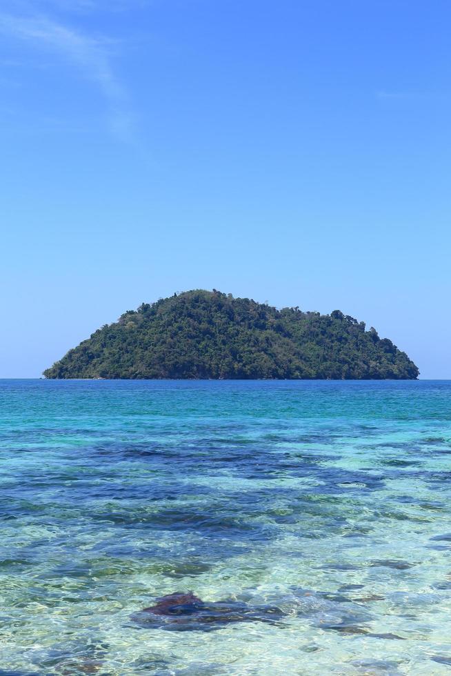 beautiful island with white beach photo