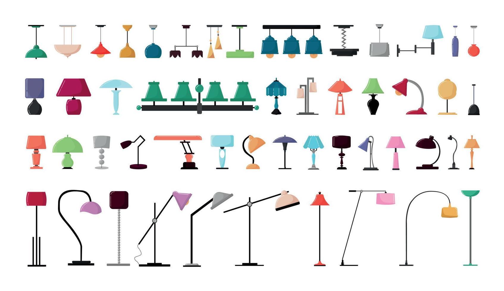 Lightings of Collection vector