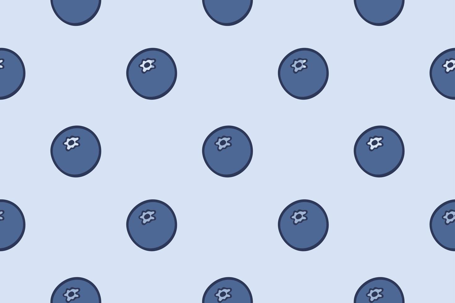 blueberry dot . Fruity seamless pattern vector