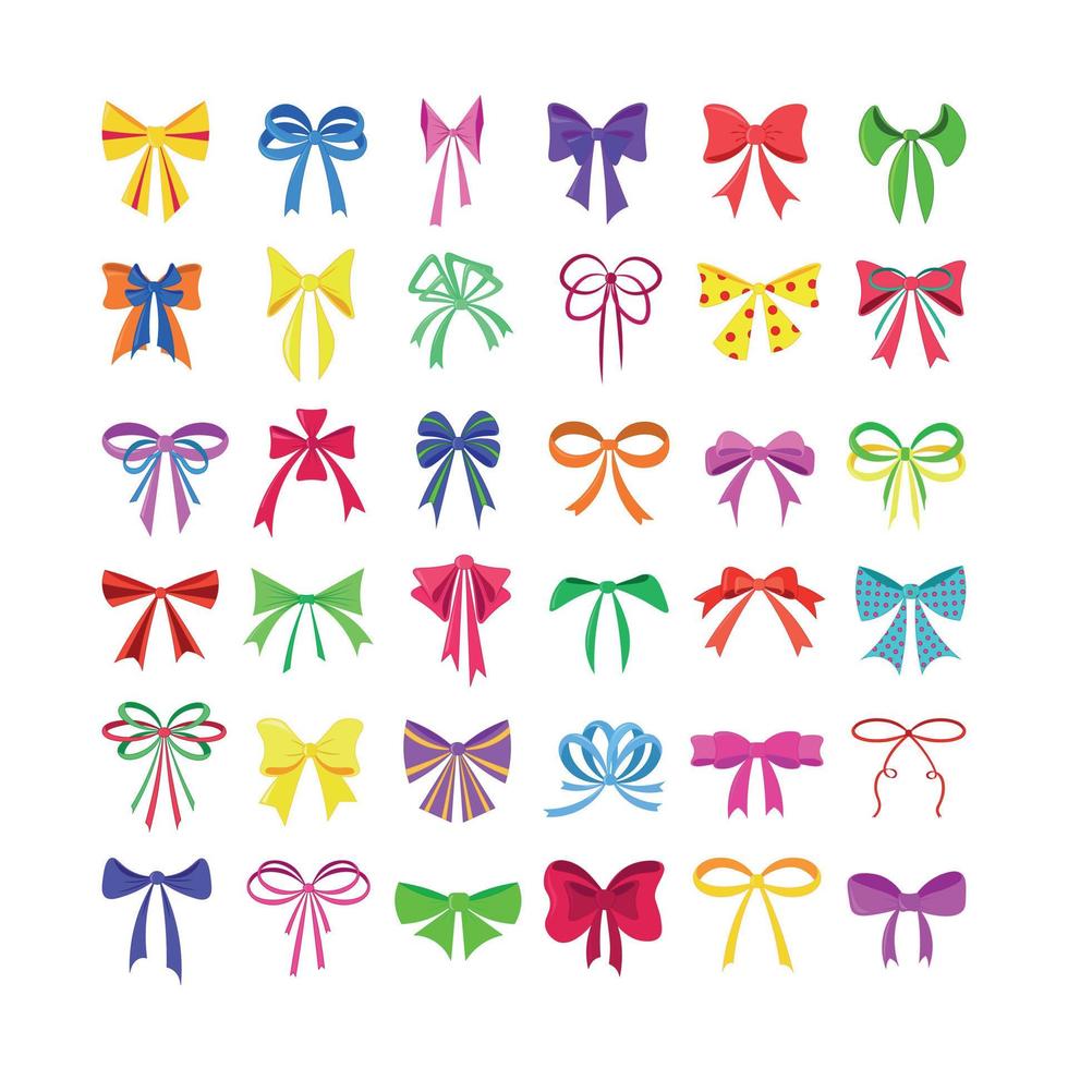 Collection of Bows vector