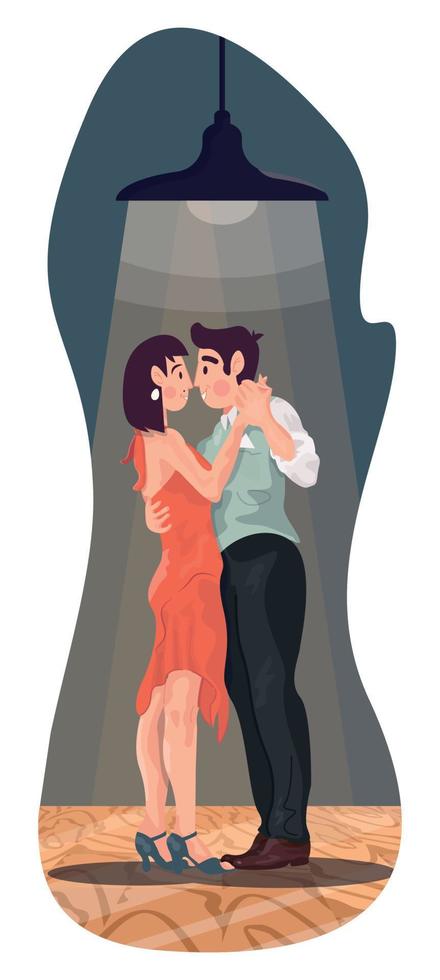 Couple Dancing Slow Dance vector