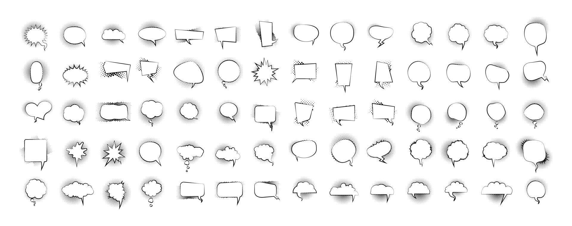 Retro Bubbles Collection vector