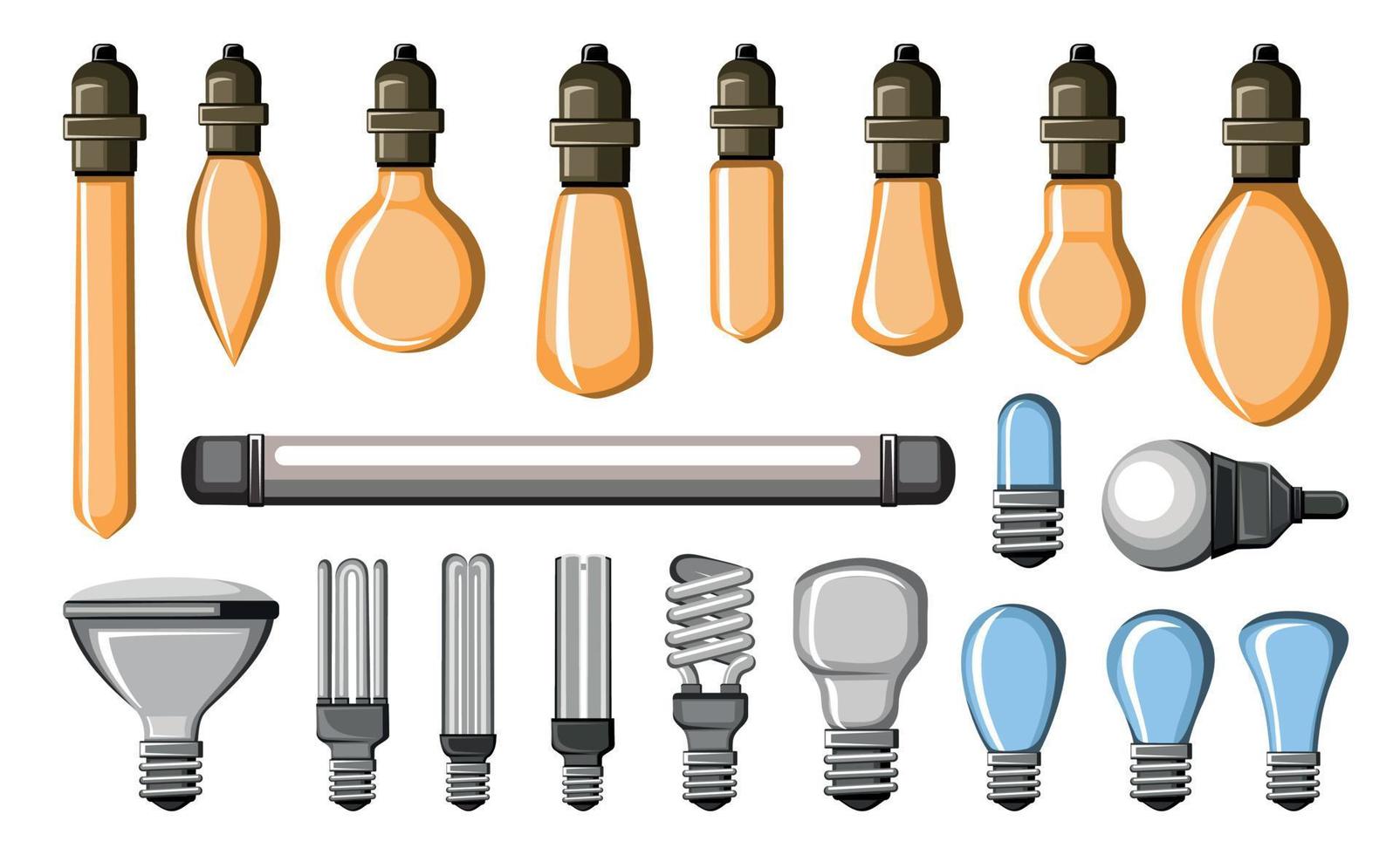 Light Bulbs Collection vector