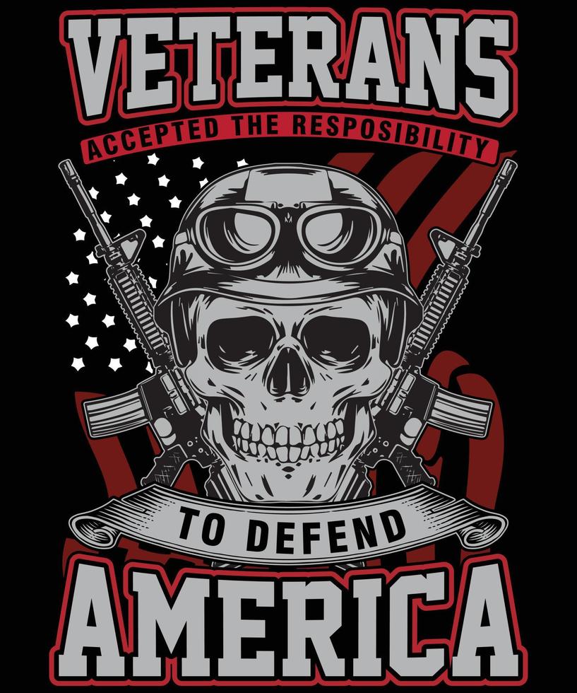 los veteranos aceptaron el ...... diseño de camiseta de veterano vector