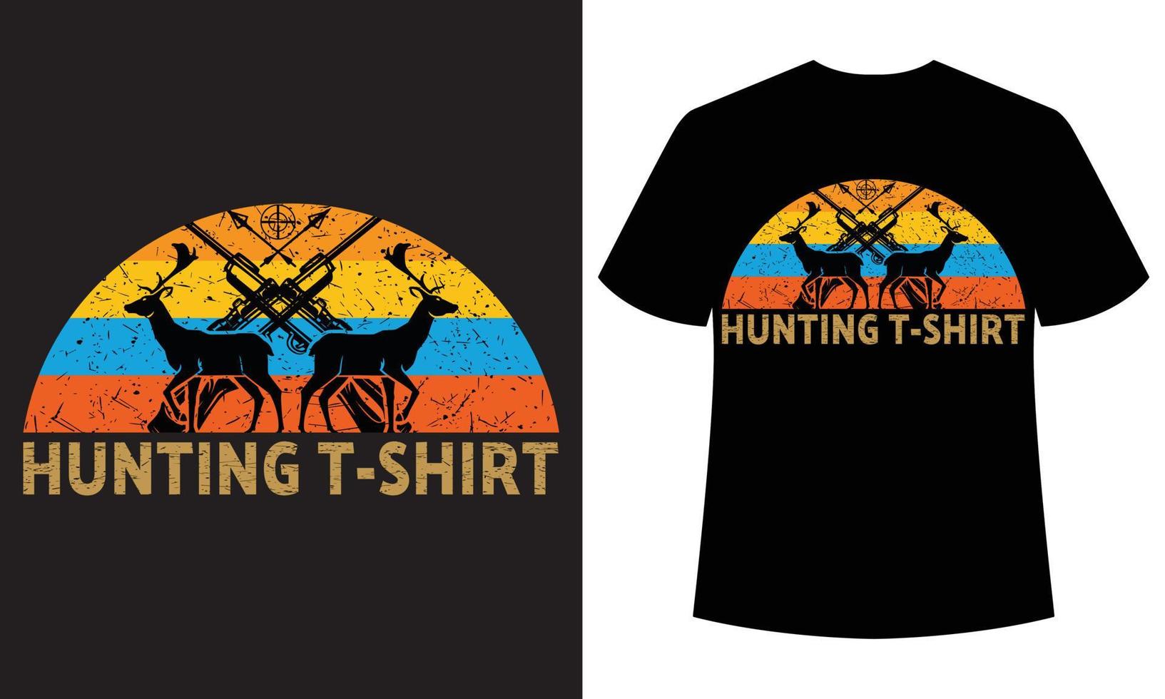 Hunting Colorful New T-shirt Design vector
