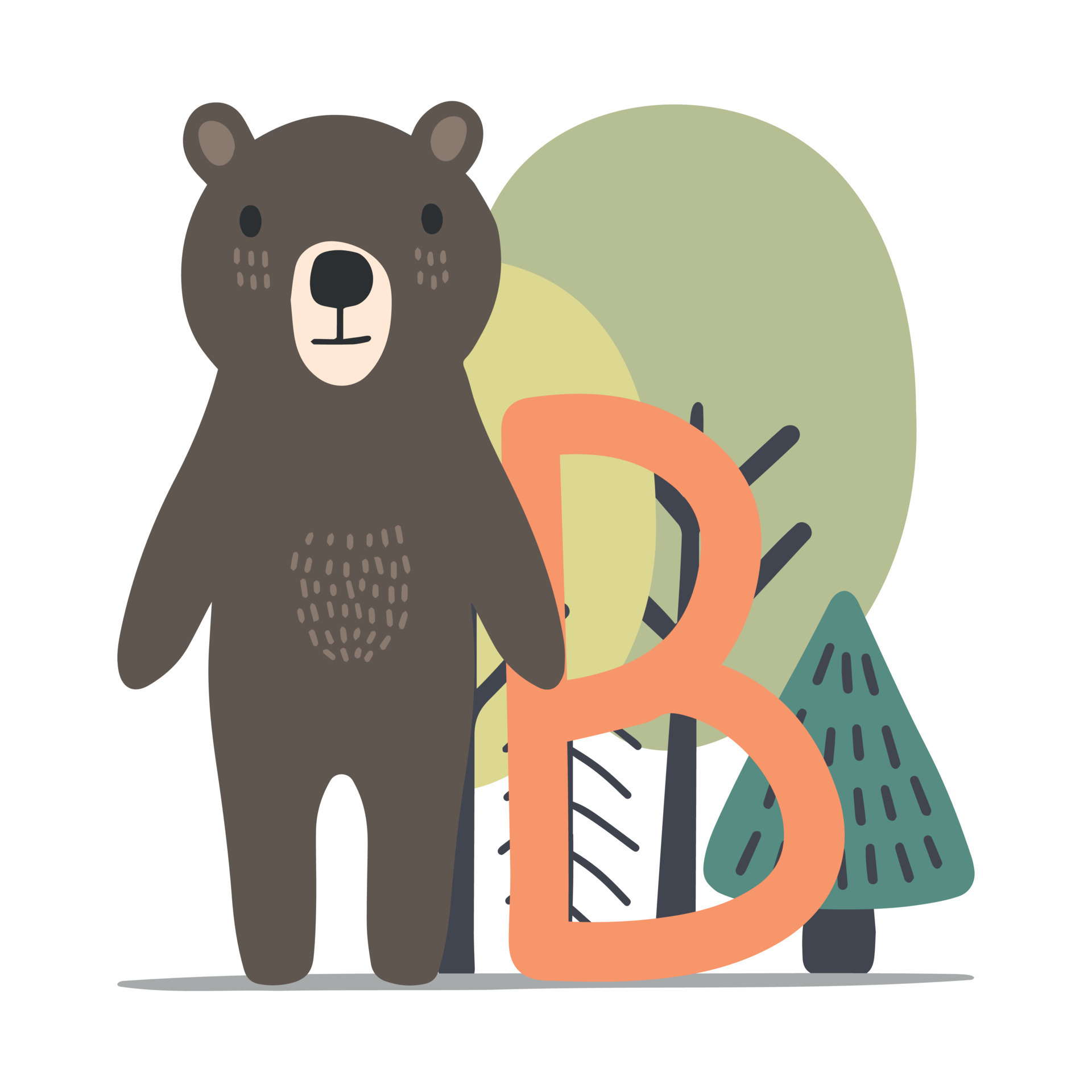 Bear Animal alphabet. Hand draw forest animals in Scandinavian style. Learning letter B. 9567253 Vector Art at Vecteezy Bear Animal alphabet. Hand draw forest animals in Scandinavian style. Learning letter B. 9567253 Vector Art at Vecteezy