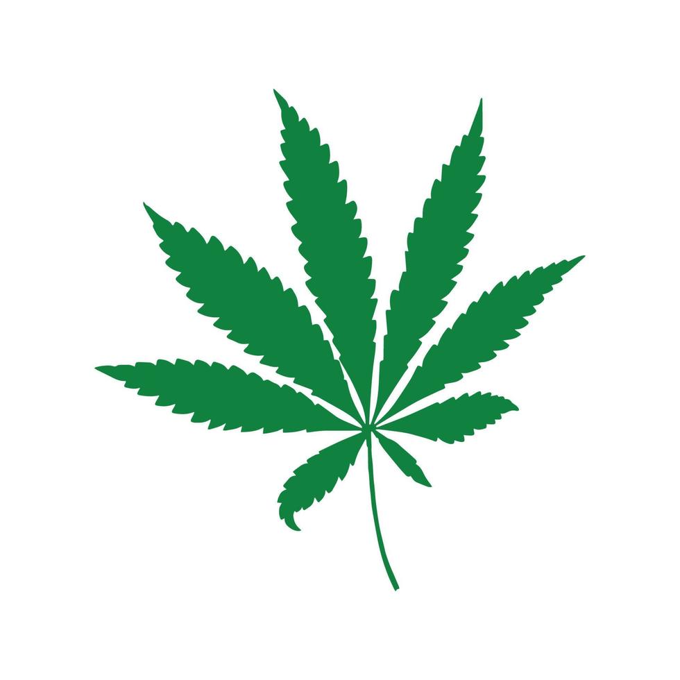 vector de hoja de marihuana