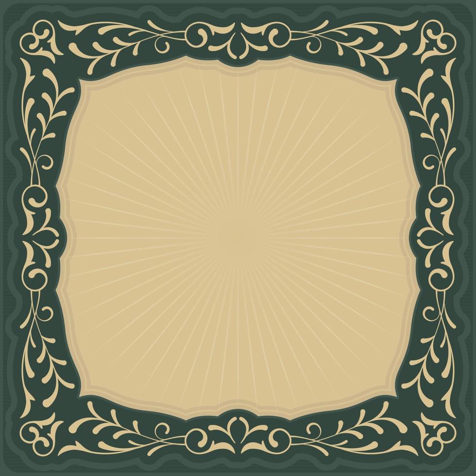 Art Nouveau Inspired Background Frame vector