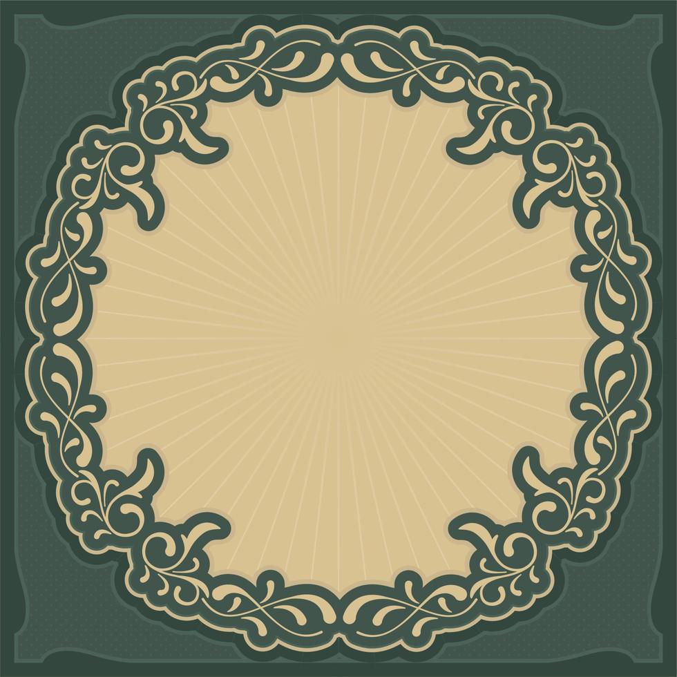 Art Nouveau Inspired Background Frame vector